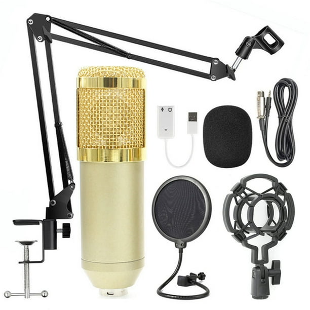 Kit Profesional Microfono Condensador Grabación Estudio KTV Ele-Gate BM800