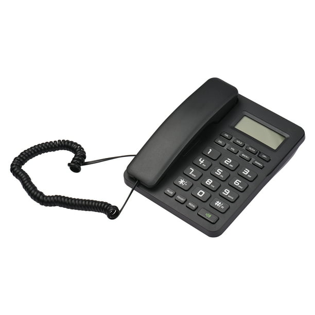  Teléfonos fijos para el hogar, teléfono con cable, teléfono fijo  con cable con altavoz para personas mayores, botones extragrandes, teléfono  integrado de identificación de llamadas con bloqueo de llamadas para el