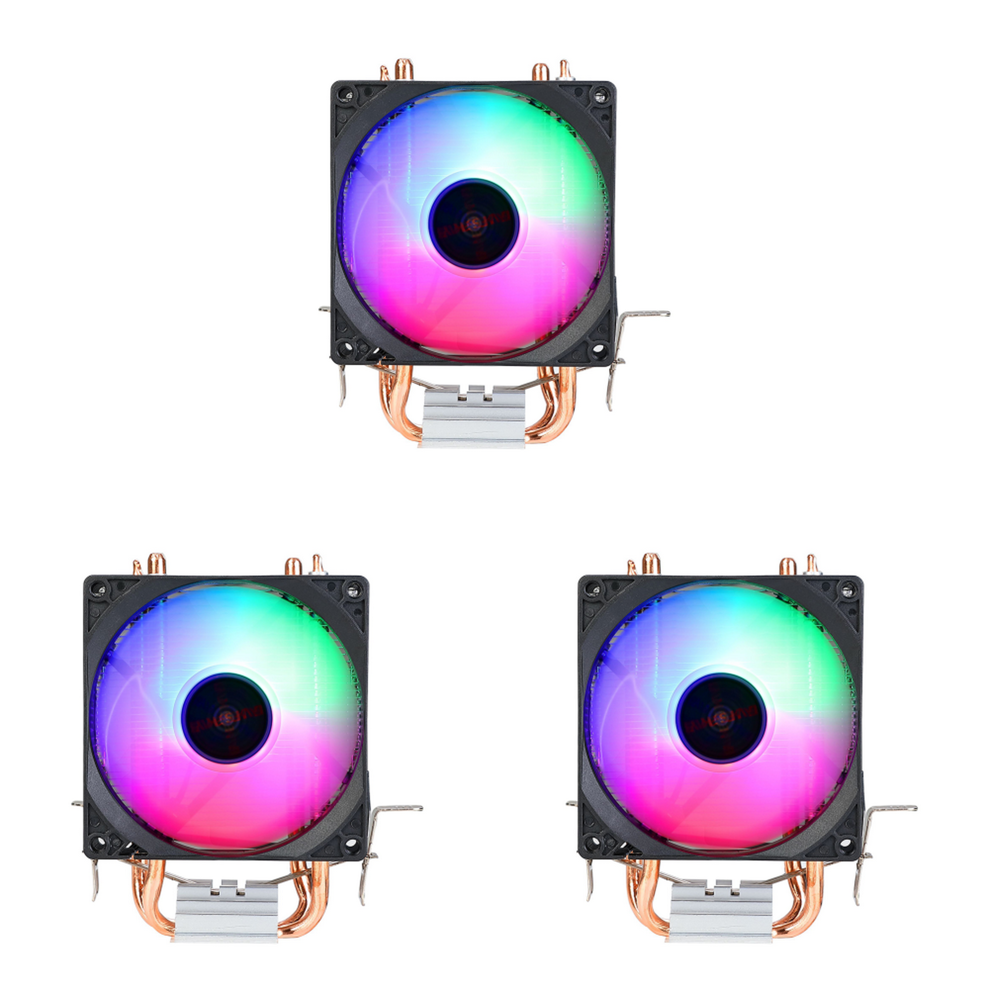 CPU Heat RGB Cooler 2 Pipe 9cm Cooler Fan Accesorios de computadora ...