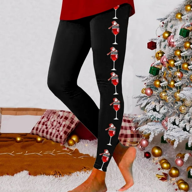 Leggings con estampado de Navidad, Mode de Mujer
