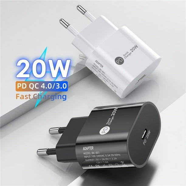 PD 20W USB tipo C cargador de carga rápida 3,0 cargador de teléfono móvil  para Xiaomi iPhone Samsung cargador de teléfono rápido usb c adaptador de  corriente Tan Jianjun unisex