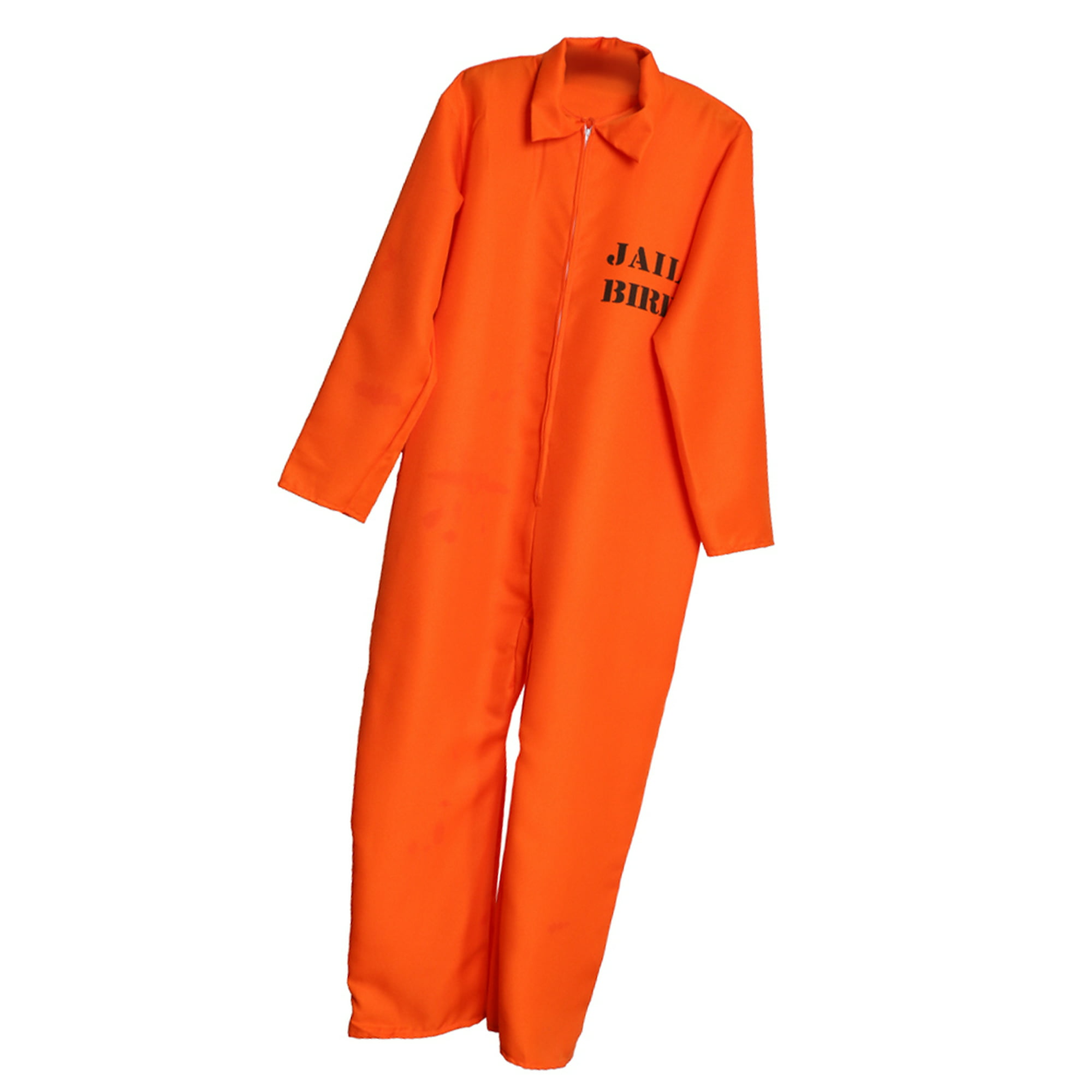 Disfraz de prisionero delincuente naranja para niño Adulto Sunnimix  Prisoner Jumpsuit