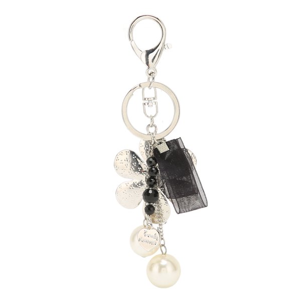 Monedero Guess Keyring negro redondo para mujer