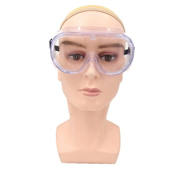 Anteojos de seguridad antivaho para mujeres y hombres, protección UV,  antiarañazos, gafas de seguridad sobre gafas (cuadrado rosa transparente)