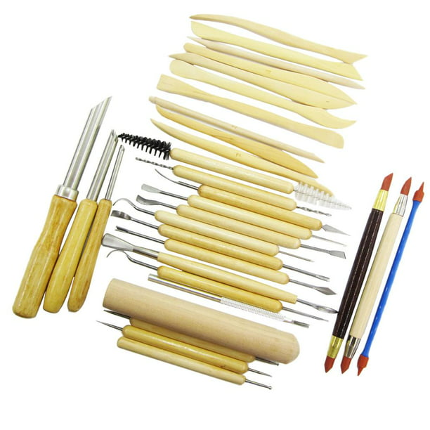 Kit de herramientas de arcilla polimérica para adultos