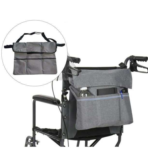 GLEAVI Bolsa de almacenamiento para silla de ruedas, accesorios para  exteriores, portátil, para silla de ruedas, bolsa colgante con ruedas,  bolsa