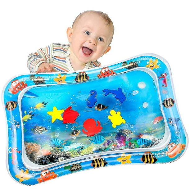 Alfombra de agua para bebé, juguetes para bebés 3 6 9 meses Alfombra de  juego de agua inflable para bebé con elementos de natación móviles  YONGSHENG 1327534210354