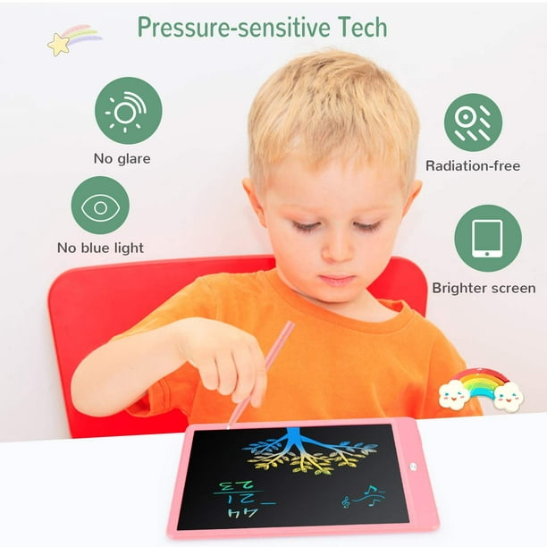 Juguete Regalo para Niñas de 3 a 7 Años, 10 pulgadas LCD Tableta de  Escritura, Sincero Hogar