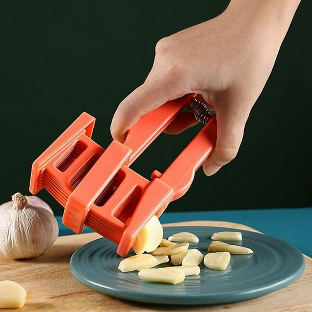 Cortador de ajo manual para cortar ajos, herramientas de cocina (color: A)