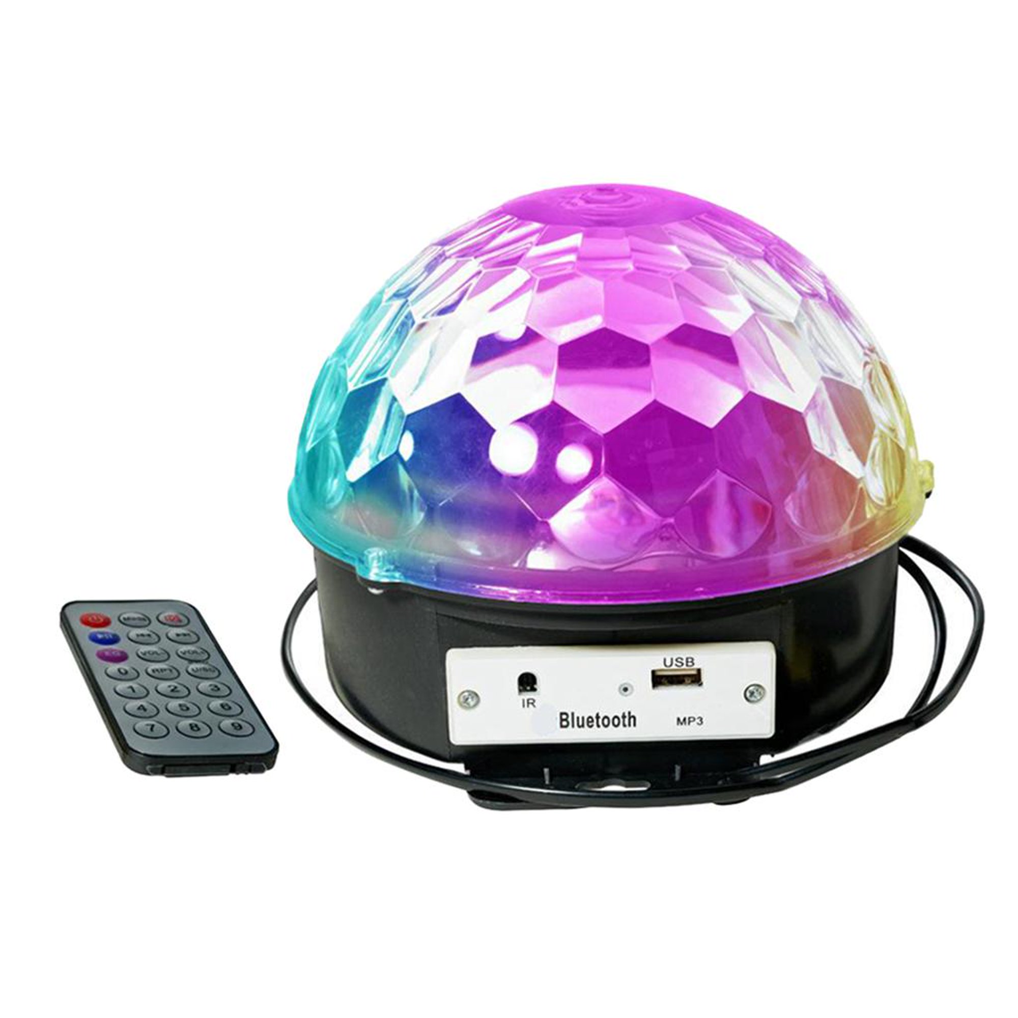 Bola De Disco Con Luces Led USB + Control + MP3