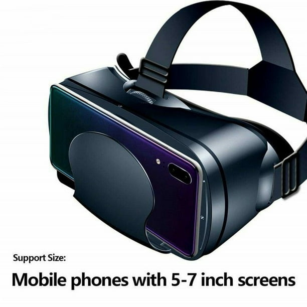 Realidad Virtual Montada En Cabeza Vr Auriculares Incorporados, Juego Vr  Gafas Digitales 3d Vr, Gafas 3d Vr Set Gafas Realidad Virtual 3d, Gafas Vr  Ajustables Compatibles Teléfonos Móviles 4,7 7,0 Pulgadas