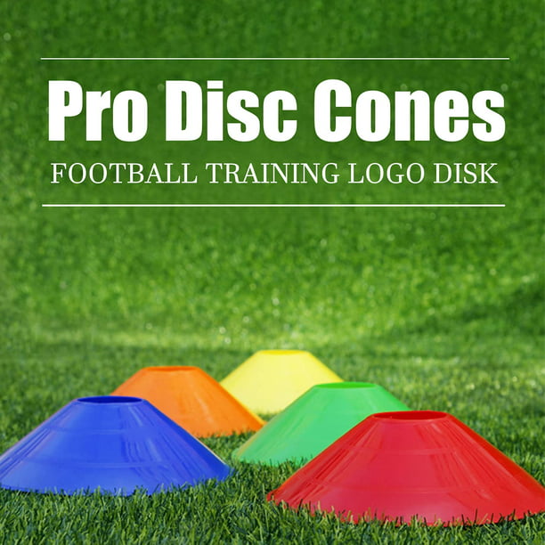 50 unidades de discos de marca, conos de fútbol con soporte para  entrenamiento, fútbol, deportes, marcadores de cono de campo, suministros  de juegos