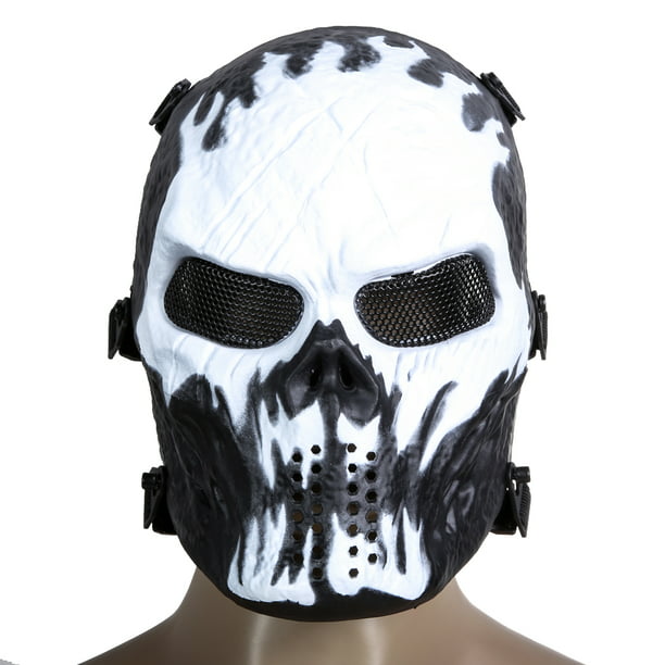 Comprar Máscara facial completa de calavera Airsoft Paintball para