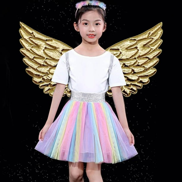 Residencia Actualizar Bloquear ángel para , Accesorio de Disfraces con Elásticas Disfraz de ángel para  para en de Cumpleaños Decorac , Dorado Macarena Costunme juguetes de alas  de ángel | Walmart en línea