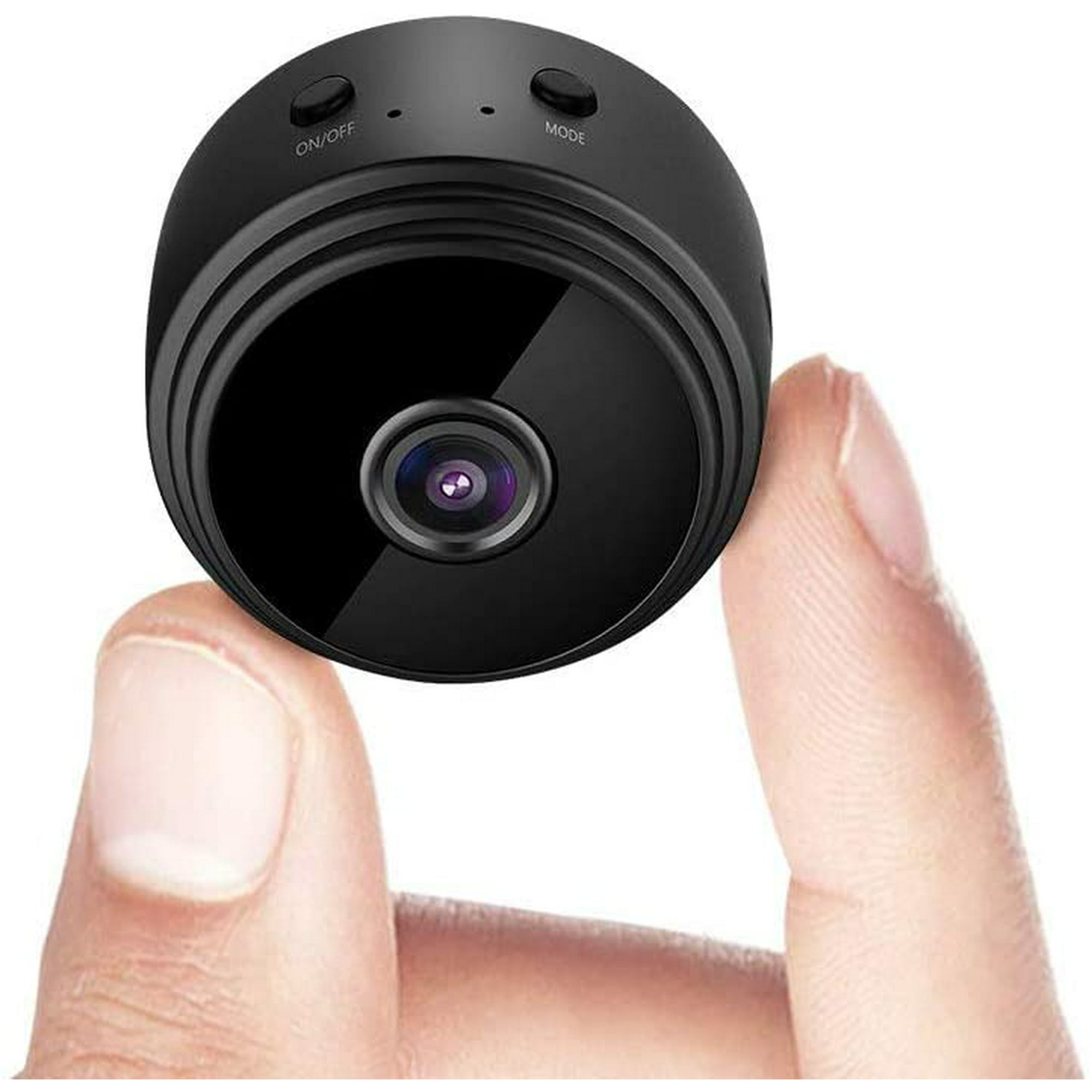  Cámara espía oculta, 1080P WiFi Mini cámara portátil  inalámbrica de seguridad con 2 lentes detección de movimiento, visión  nocturna, visión remota para vigilancia del hogar, grabadora de video,  cámara de niñera
