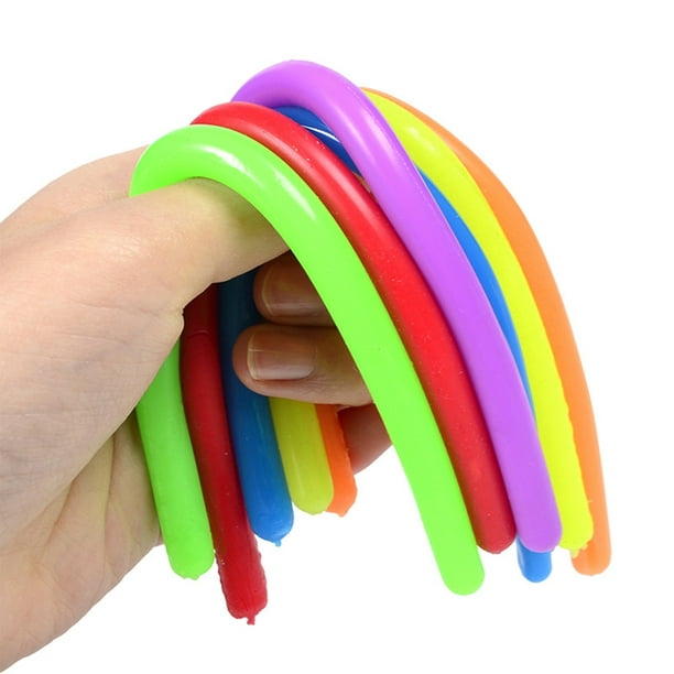 Juguetes sensoriales de dedos de plástico, inquietos multicolores