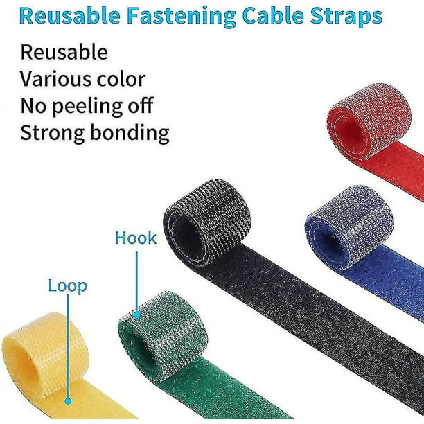 Logilink 10 bridas textiles velcro para cable negro