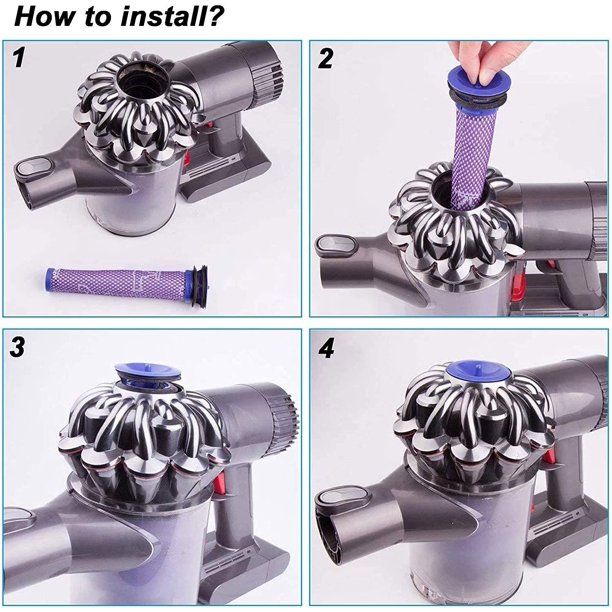 Recambios Dyson V7 V8 Filtro Aspiradora Post Motor Lavable