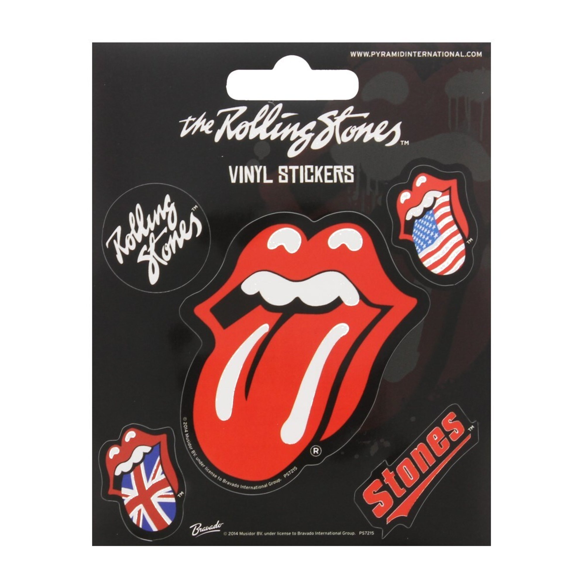 The Rolling Stones Pegatinas Diseño Labios De Vinilos Packs De 5 Rojo Azul Negro 0806