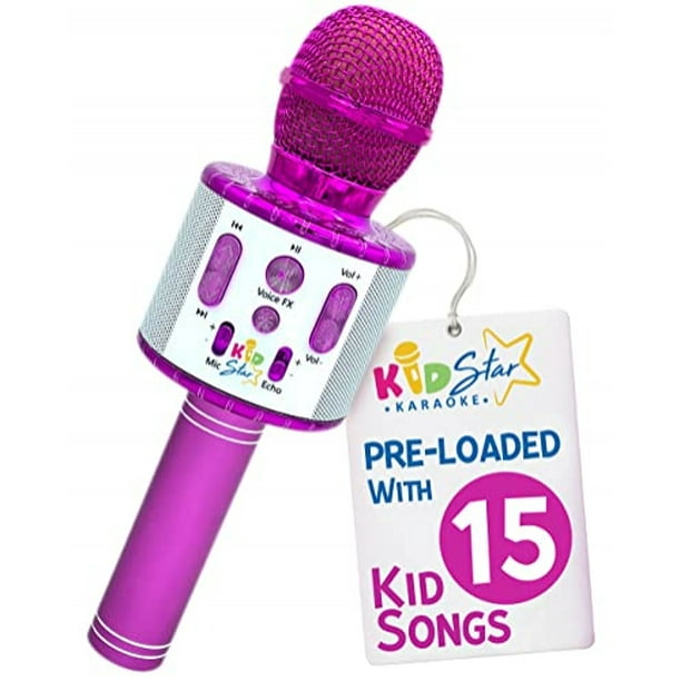 Move2Play, Micrófono para Karaoke Kids Star, Bluetooth + 15 canciones  infantiles precargad Move2Play Move2Play