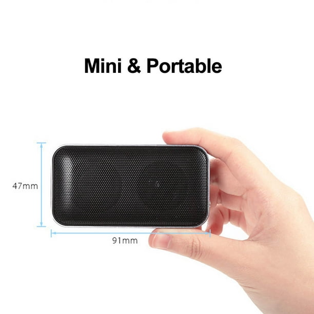 Mini altavoz Portátil con Bluetooth, caja de sonido de música con