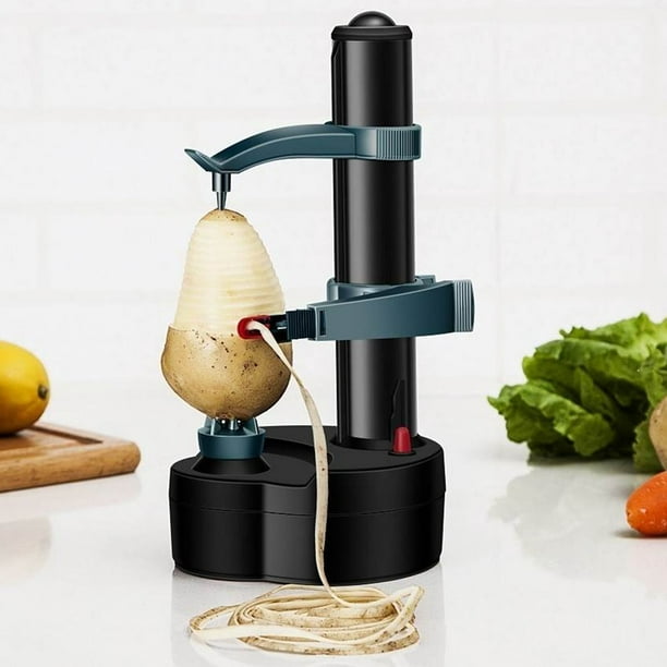 Pelador de patatas eléctrico Pelador de manzana multifunción Máquina de  pelar de rotación rápida Peladora de patatas de fruta giratoria automática