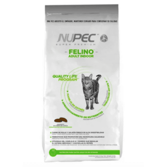 alimento para gato nupec felino indoor 5 kg nupec alimento seco