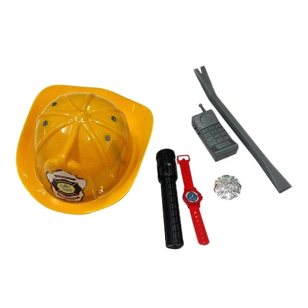 Fancy Dress Up Kids Fireman de roles Juguete Casco de seguridad Halloween  Cosplay Set - Amarillo, se perfke Sombrero de seguridad de bombero para  niños