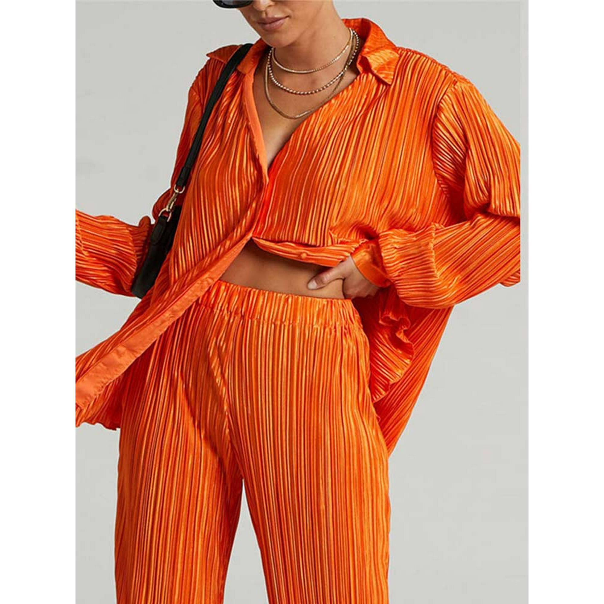 2023, el traje informal elegante de dos piezas para mujer más Popular, de  talla grande, camiseta estampada con cuello redondo de verano, pantalones  largos de pierna ancha, trajes (Khaki,4XL)