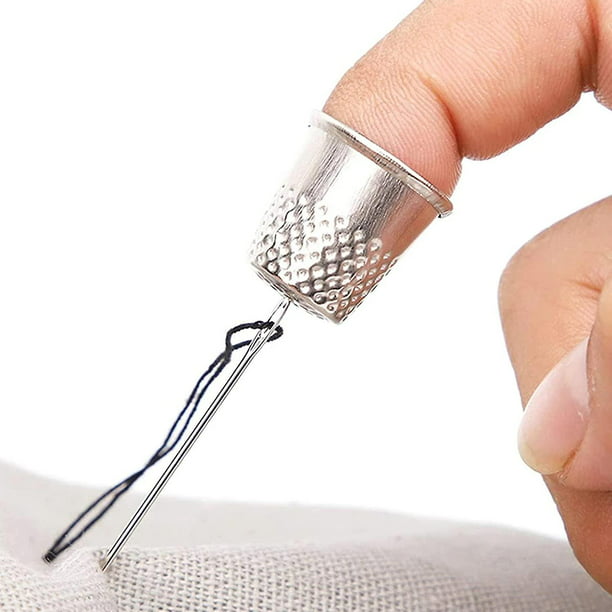 Dedal metálico para coser a mano