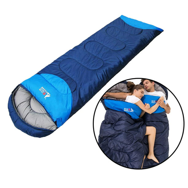 BSWolf-saco de dormir grande para acampar, saco ancho suelto ligero de 3  estaciones, tamaño largo