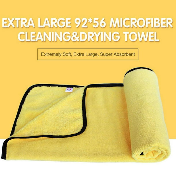 Toalla de microfibra suave para paño de secado y limpieza de coche, 10 Uds.