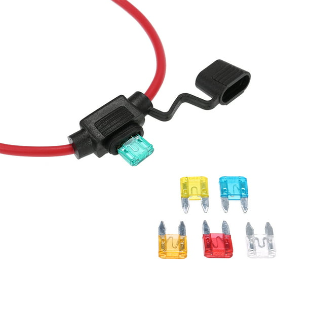 Car Automotive Mini-Lámina portafusibles 12V 30A con 6 fusibles Irfora  Portafusibles