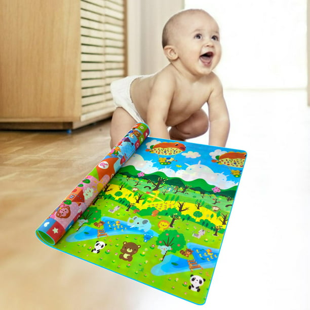 Tapete de juego bebés, tapete para gatear para bebés, impermeable y  plegable, pis bebés Ajedrez Zulema Alfombras de juego para niños pequeños