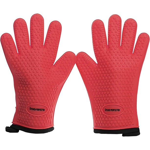 Guantes De Silicona Para Horno Cocina Resistentes Al Calor Parrilla  Barbacoa BBQ