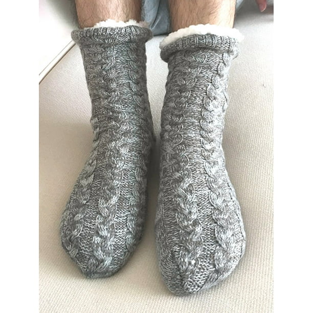 Calcetines de invierno para hombre, calcetines de felpa gruesos cálidos,  suaves, antideslizante MABOTO Calcetines de los hombres
