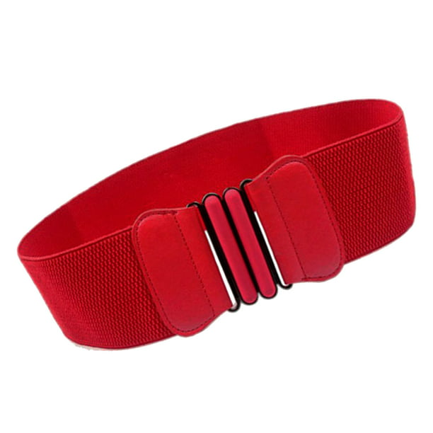 Cinturón de vestir ancho moda mujer de estilo vintage Fajín rojo Zulema Cinturón de cintura ancha para mujer | en línea