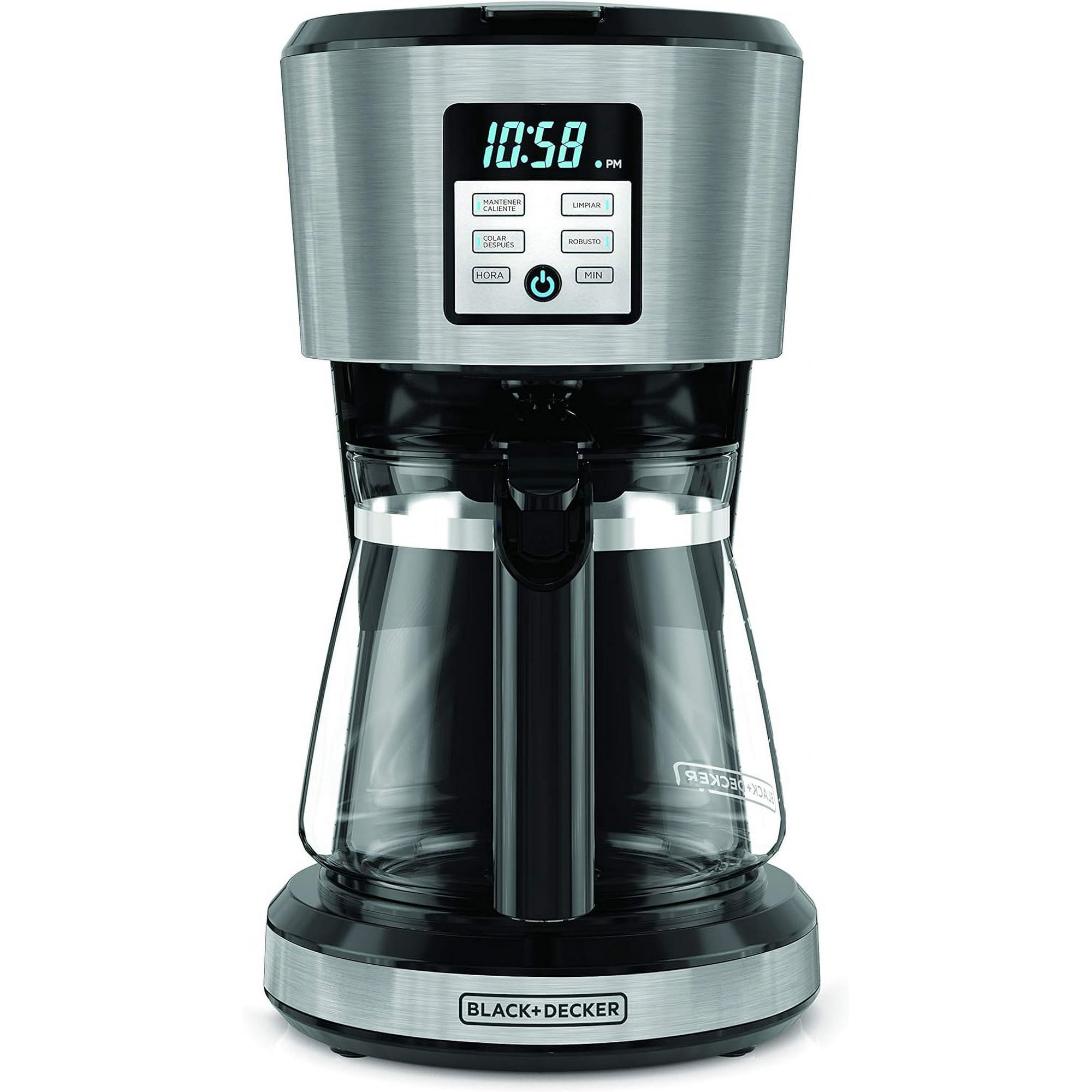 CAFETERA PROGRAMABLE BLACK DECKER 12 TAZAS CM1331S LA Black