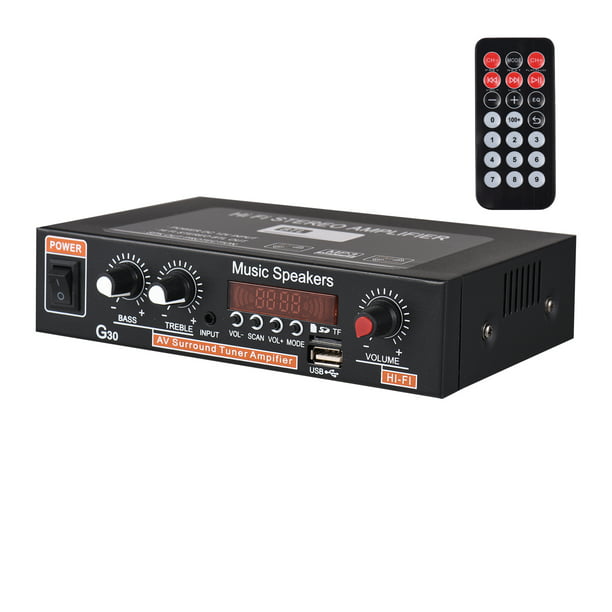 400W DC12V BT Amplificador HiFi Car Stereo Music Receiver FM MP3  Amplificador de potencia Abanopi Receptor de música para coche