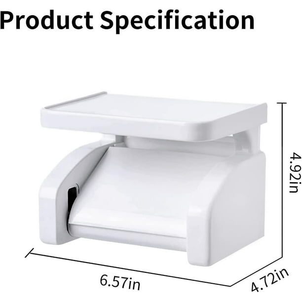 Soporte para papel higiénico, soporte para papel higiénico sin taladro con  succión al vacío, soporte para papel higiénico de plástico, soporte para  papel higiénico montado en la pared YONGSHENG 9024735626794