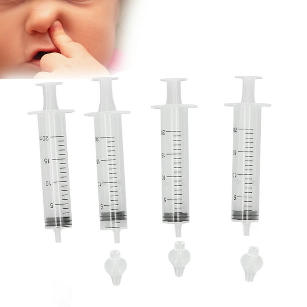3 uds., jeringa para bebé, aspirador nasal, punta de silicona