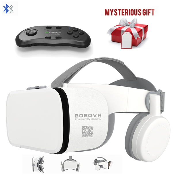 Gafas De Realidad Virtual 3D Con Control Remoto - Compatible Con Móviles De 5 A 7 Pulgadas (iPhone, Samsung) | Lentes Ajustables, Visor Panorámico Inmersivo