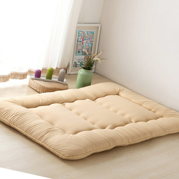 Colchón de suelo japonés de 0,9x2m, tapete para dormir Tatami