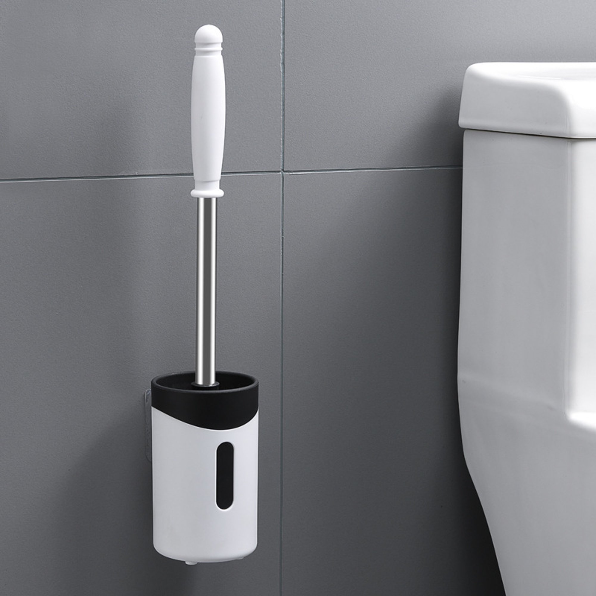 Escobilla De Baño Silicona Y Soporte, Cepillos Wc Bathroom ShuxiuWang