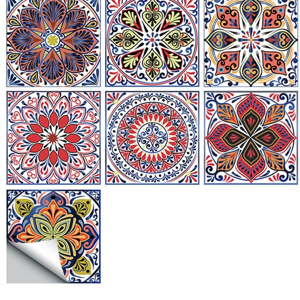 Pegatinas Azulejos Mosaico (30 Uds) Pegatinas Vinilo Mandala