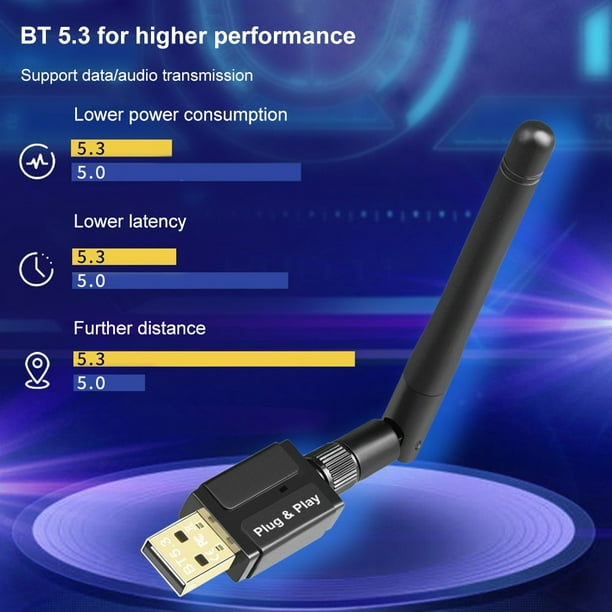 Adaptador USB 3Mbps Compatible con Bluetooth 5.3 para PC Altavoz Ratón  inalámbrico Barbie Nuevos Originales