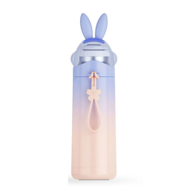 Bonito termo de conejo para niños, botellas termo de acero inoxidable, taza  de café de viaje a prueba de fugas, taza duradera para agua caliente de bebé  de 12oz Vhermosa CWY-0081