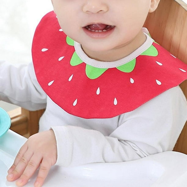 Baberos impermeables de algodón para bebé, baberos de tela para eructar con  cuello redondo a la moda, 360 grados XianweiShao 8390612099007