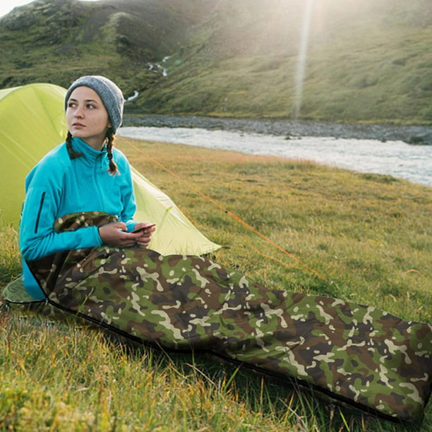 Bolsa De Dormir Saco de dormir al aire libre ultraligero Saco de dormir de  senderismo de viaje al aire libre cálido de 4 estaciones Likrtyny Para
