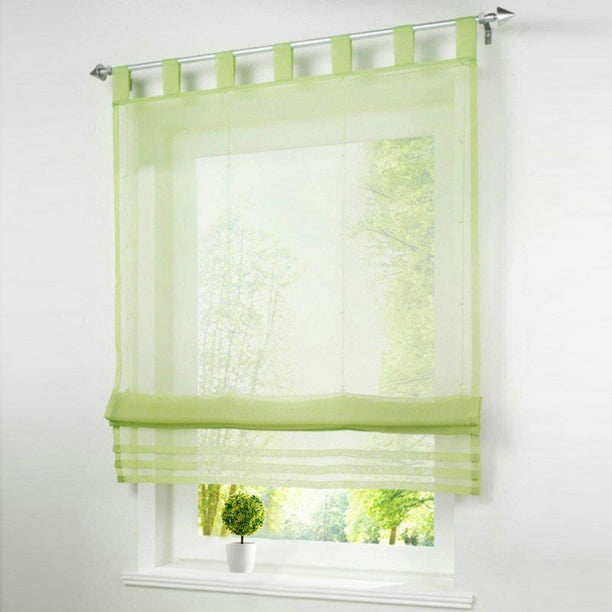 Cortinas de bolsillo de varilla ajustable, cortina de ventana